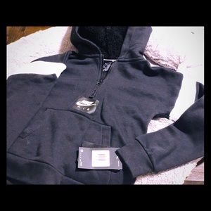 New W Tags. Nike Boys 3/4 Zip Fleece Lined Hoodie